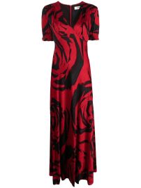 DVF Diane Von Furstenberg Walker Graphic Print Dress - at Farfetch